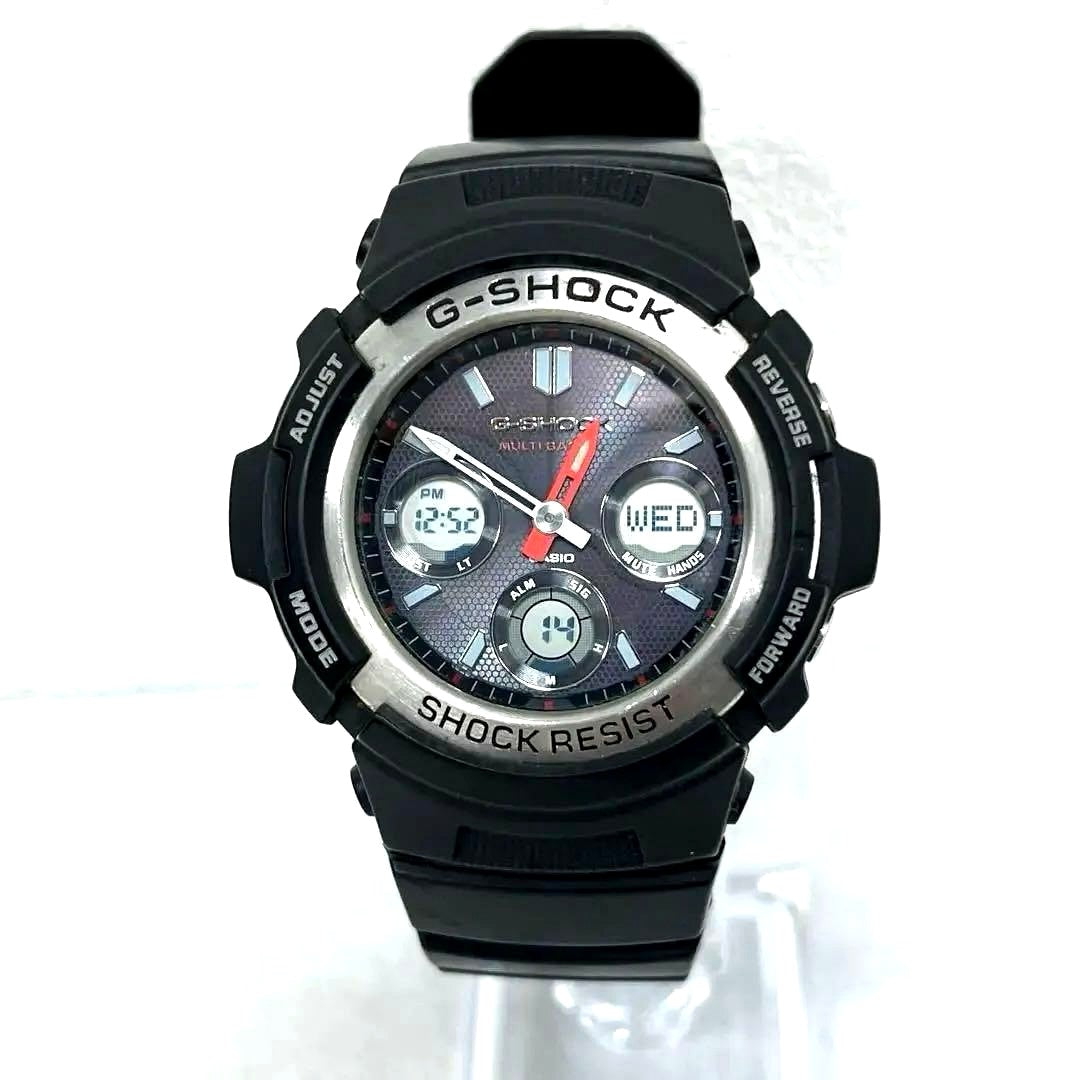 Casio G-Shock AWG-M100-1AJF radio solar watch with resin band and stainless steel case