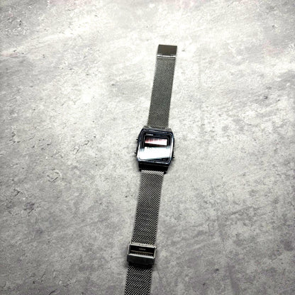 Casio AL-180 solar-powered analog watch Japan import with visible wear and good condition