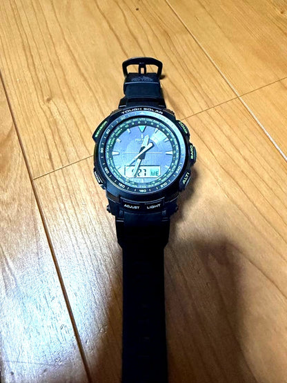 Casio Pro Trek PRW-5100 Multi-Band Solar Watch with Triple Sensors — Japan Import
