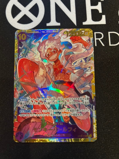 Sealed One Piece Monkey D. Luffy Secret Parallel card OP05-119 with Level 10 and 12000 attack power