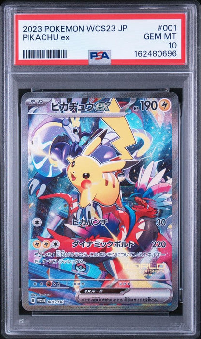 Bandai Pokemon World Championships PSA 10 Pikachu ex P card from Japan in gem mint condition