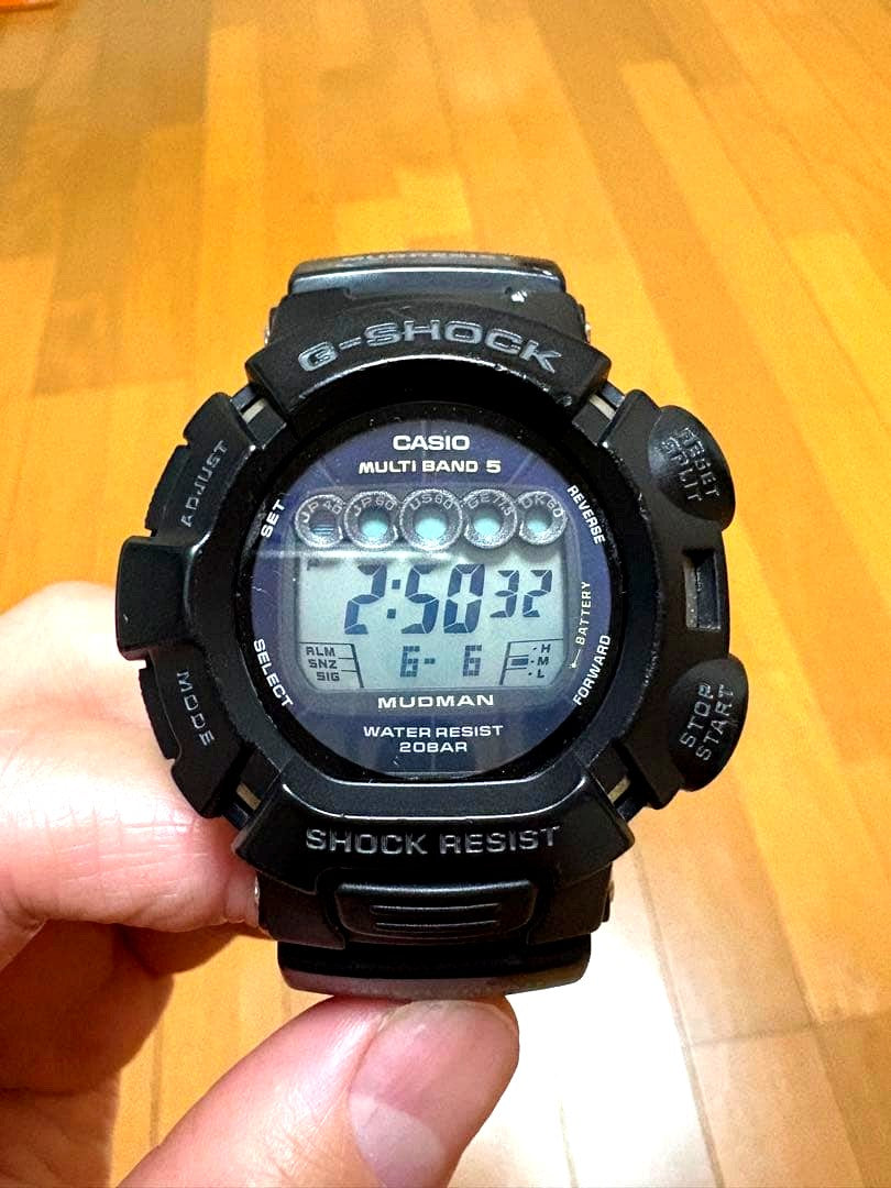 Casio G-Shock Mudman GW-9000A digital watch with mud resistance and Multi Band 5 features