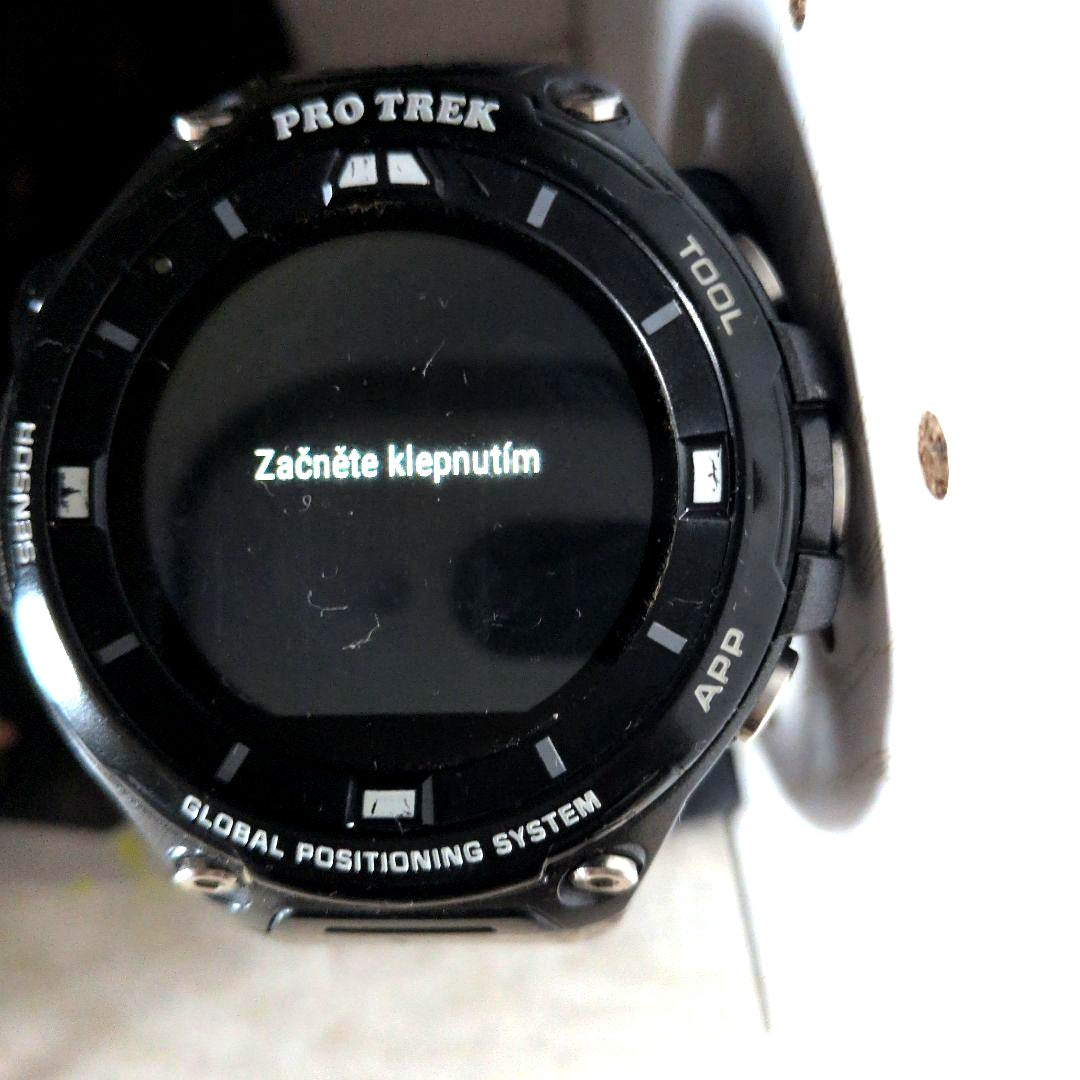 Casio PRO TREK Smart GPS outdoor watch with dual layer display and stainless steel case