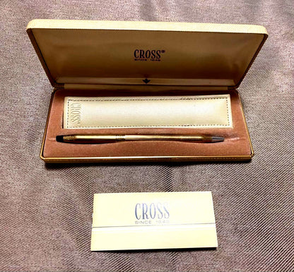 Cross Gold Color Ballpoint Pen with Case
