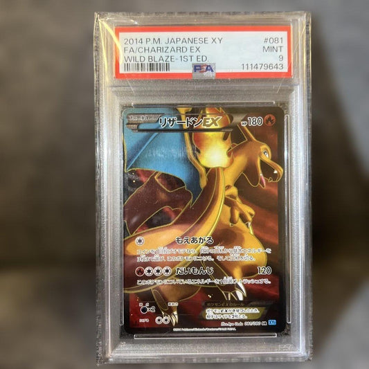 Bandai Reshiram EX SR XY2 Wild Blaze 081/080 trading card from the XY series, rare Japan import