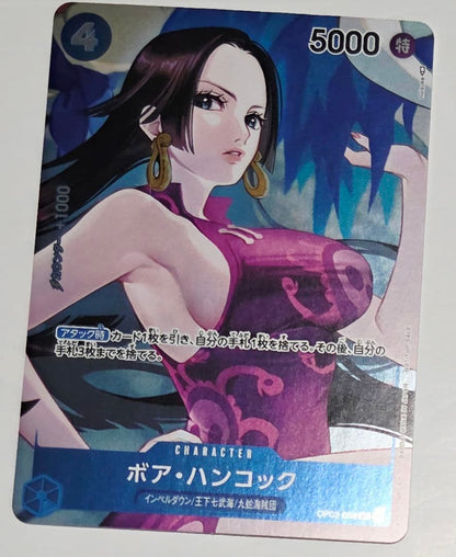 One Piece Boa Hancock OP02-059 Japanese Promo Trading Card featuring Boa Hancock