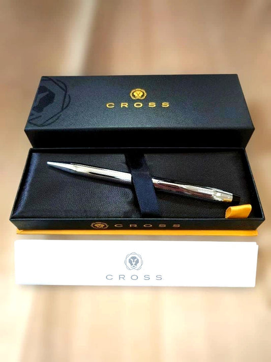 Cross Classic Century Chrome ballpoint pen with slim chrome body and polished finish