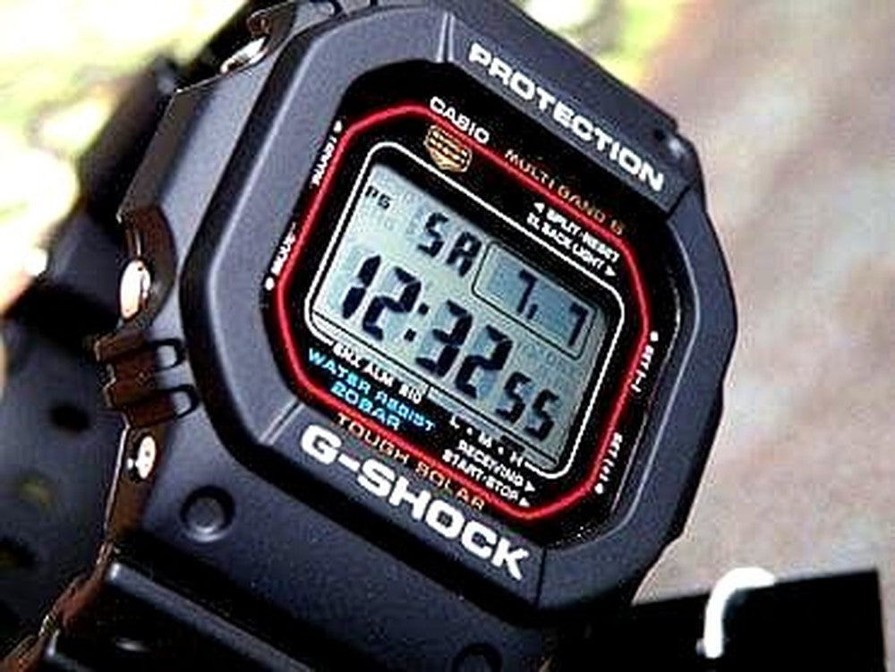 Casio G-Shock GW-M5610-1 radio solar digital watch with resin band and classic square black case