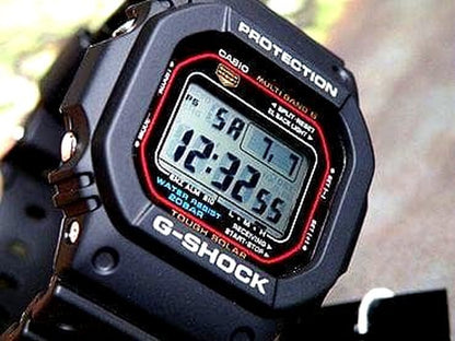 Casio G-Shock GW-M5610-1 radio solar digital watch with resin band and classic square black case