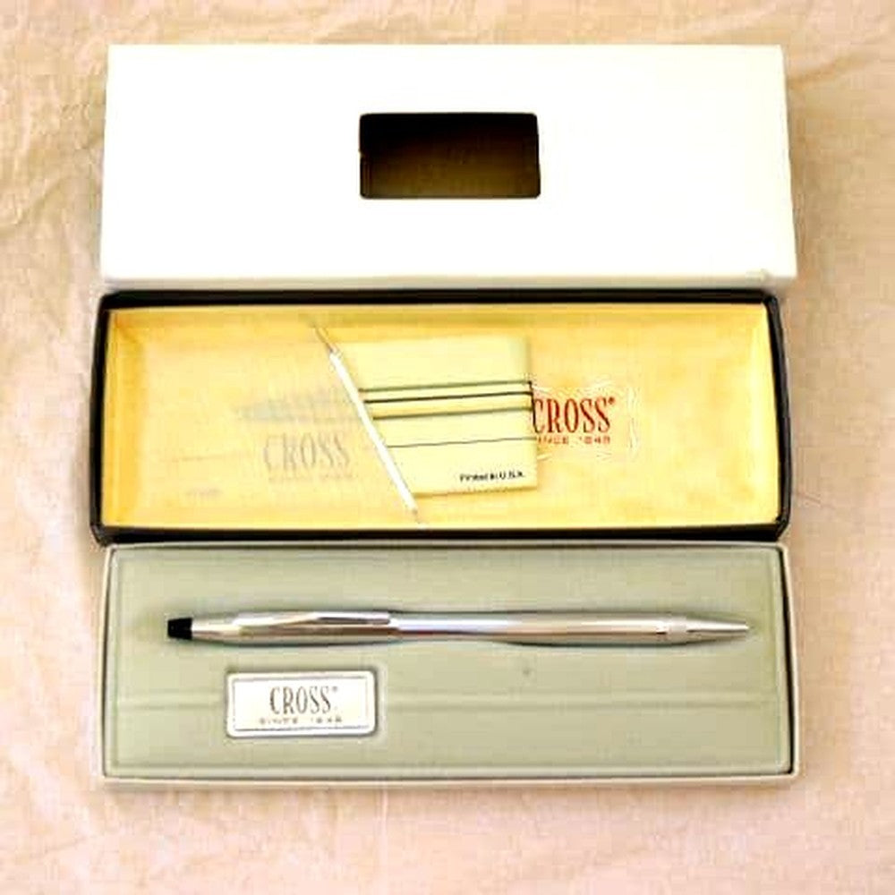 Silver CROSS Classic Century 3502 ballpoint pen approximately 5.1 inches long imported from Japan