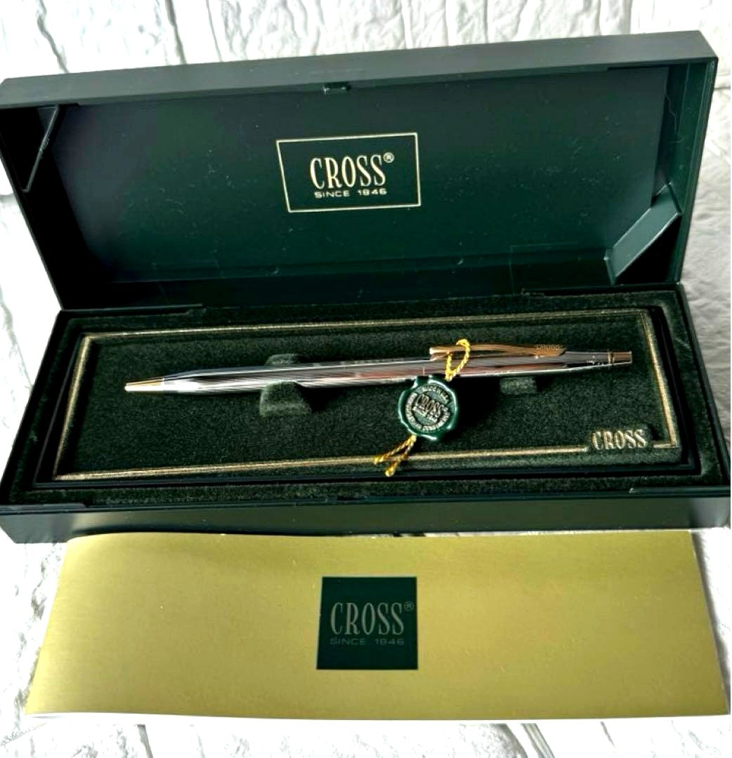 Cross Metal Ballpoint Pen Series Millennium Medalist Silver & Gold Boxed