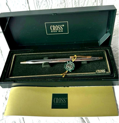 Cross Metal Ballpoint Pen Series Millennium Medalist Silver & Gold Boxed