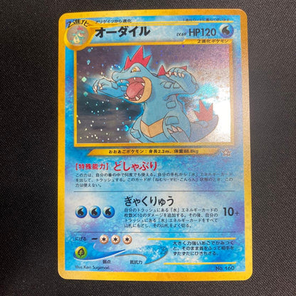 Lizardon Old Card Series file with hollow foil and rare stickers in used condition