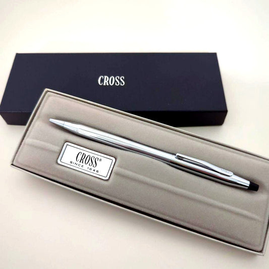 CROSS Classic Century Chrome Model 3502 ballpoint pen with chrome finish and manual included