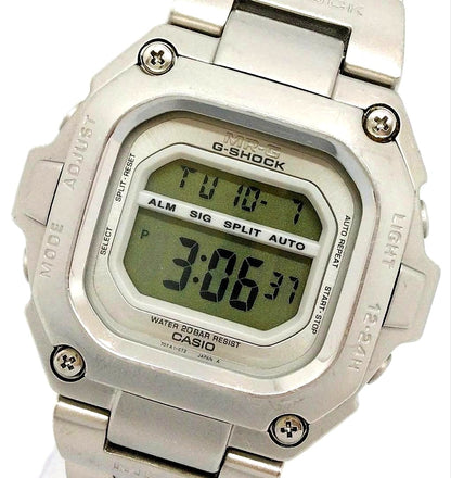 Casio G-Shock MRG-110 Quartz Used Silver Stainless Steel Watch — Japan Import