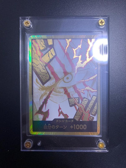 Shanks Don Gold Super Parallel collectible card showing gold color and branding