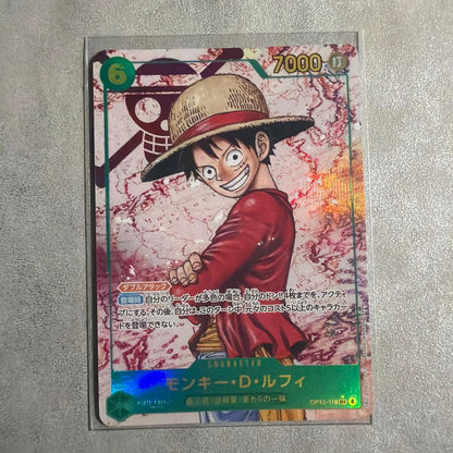 One Piece Monkey D. Luffy OP13-118 SR Japanese collectible card from the One Piece Card Game