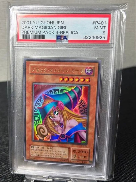 2001 Yu-Gi-Oh Duel Monsters Black Magician Girl Ultra Rare Japanese card graded PSA9 in protective case