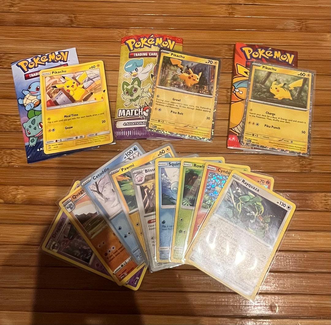 Pokemon Pikachu 25th Anniversary McDonald's limited edition promo card set with empty packs Japan import