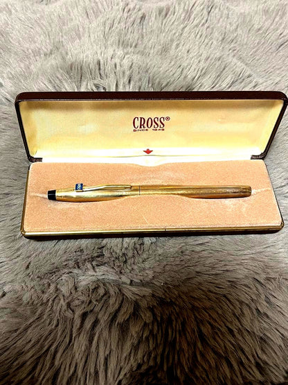 CROSS Gold Ballpoint Pen with Case