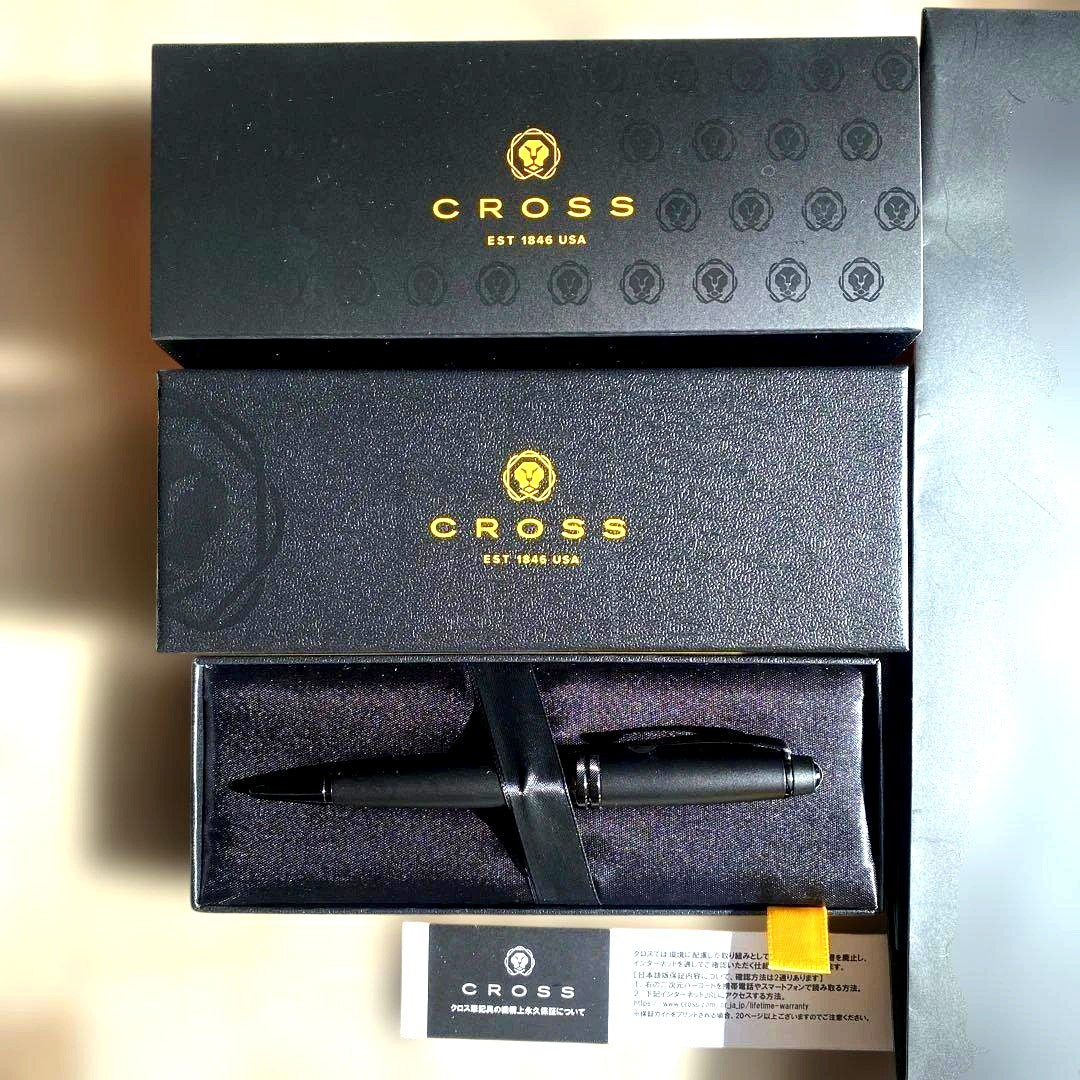 Cross Black Ballpoint Pen with Case - USA Import