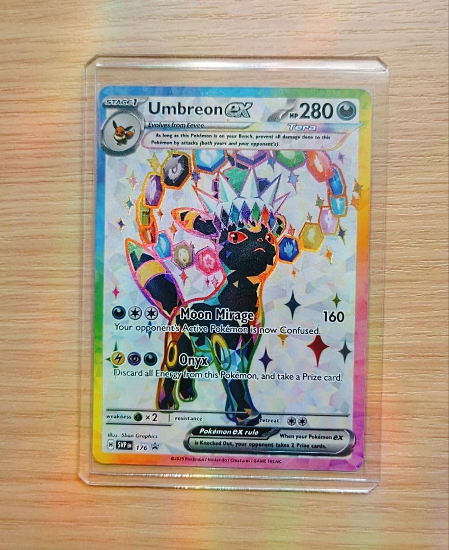 Pokemon Blisseyex Promo Terralastal Festivalex English version trading card with black core in Grasp Shop condition A