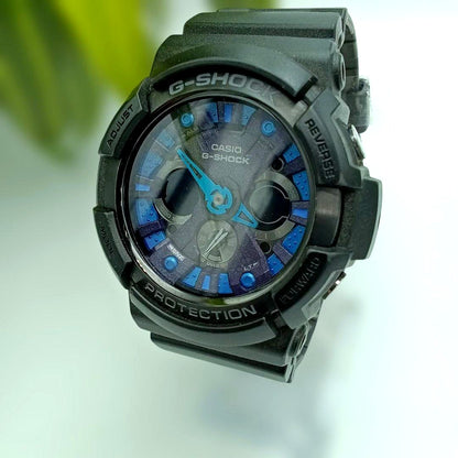 Casio G-Shock GA-200SH Analog Digital Watch Black Blue — Japan Import