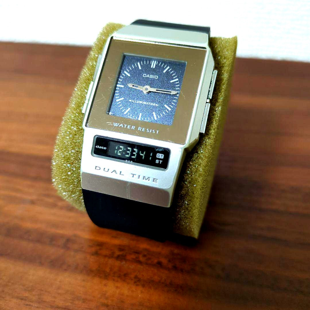 Casio Film Watch PELA showing face and strap with visible wear and detached buckle