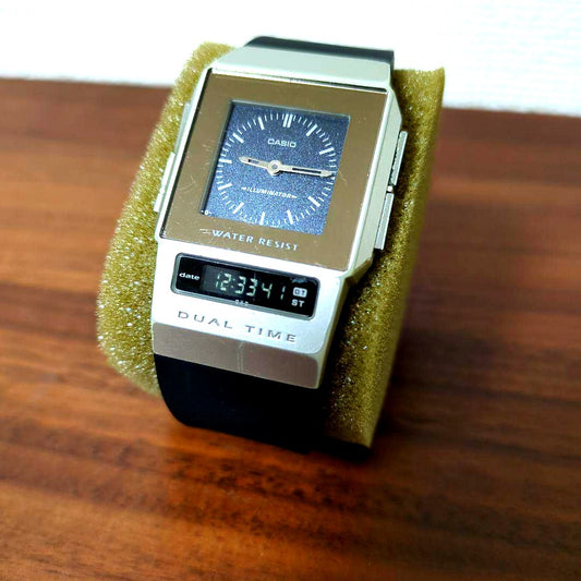Casio Film Watch PELA showing face and strap with visible wear and detached buckle