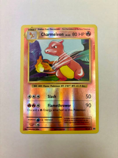 Charmeleon English version rare holographic trading card from old set in excellent condition