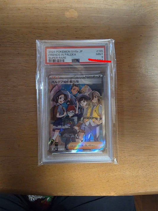 Pokemon Pardea Colleagues SR collectible card graded PSA 9, displayed against white background