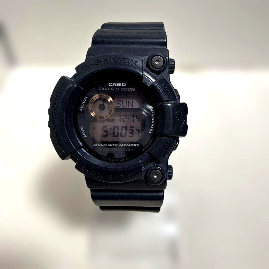 Casio G-Shock GW-200MS black digital watch with multi-byte memory and 200 meters water resistance