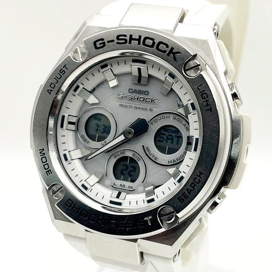 Casio G-Shock G-STEEL GST-W310-7AJF white radio solar watch with resin and aluminum case