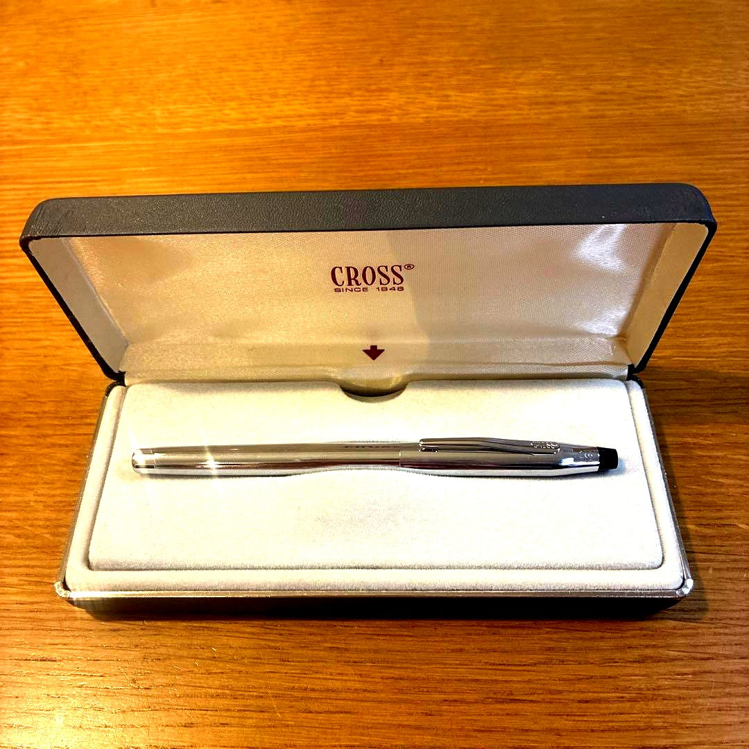 Cross Pen Chrome 3506 Fountain Pen with Cartridge - Japan Import