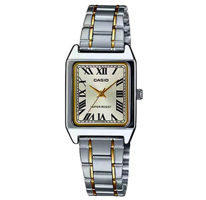 Casio LTP-V007/ LTP-V007SG-9B Analog Watch with Silver and Gold Combo