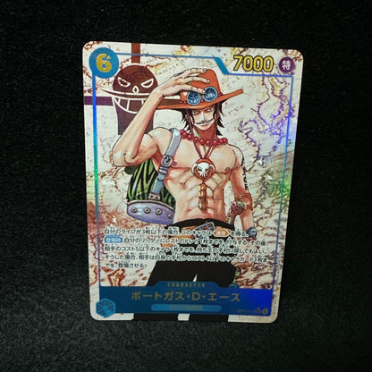 One Piece Card Game sec op13-119 collectible card showing Portgas D. Ace character