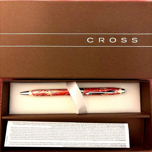 Cross PINK Marble Design Ballpoint Pen