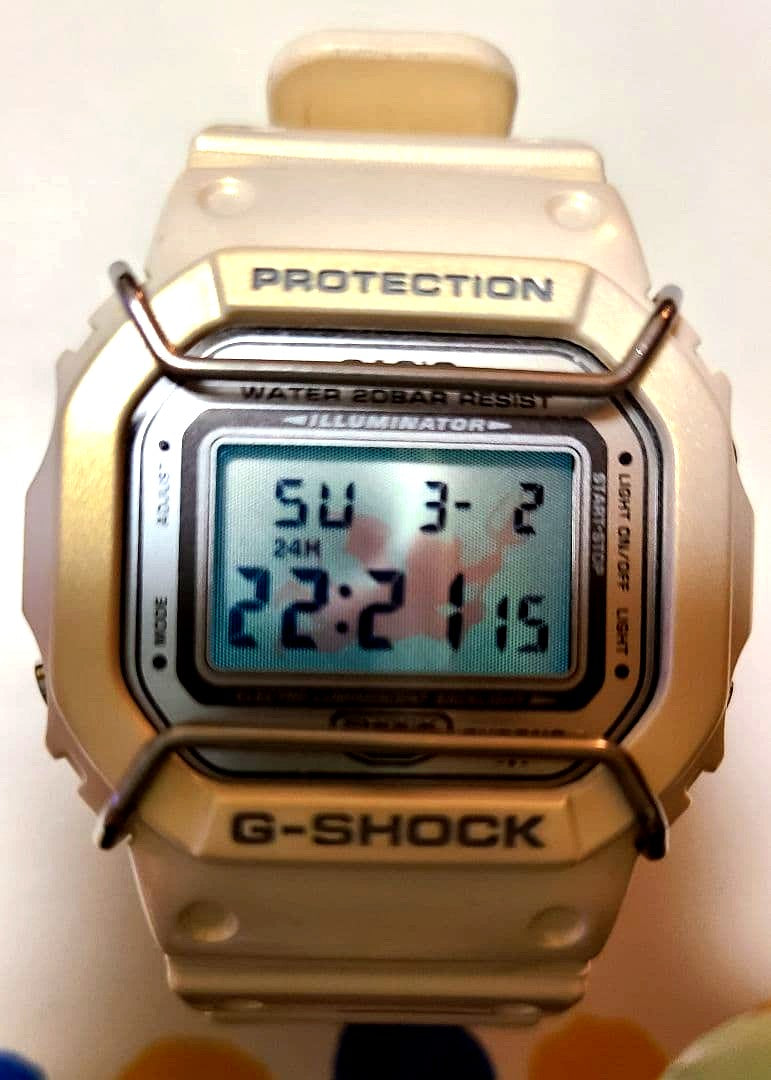 Casio G-Shock Lovers Collection 2001 Angel and Devil Watch with original box showing minimal use