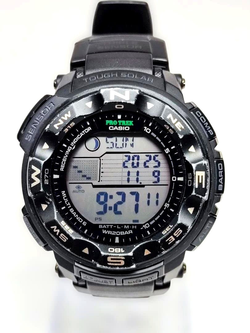 Casio Pro Trek PRW-2500-1BJF digital watch with solar power and 200m water resistance
