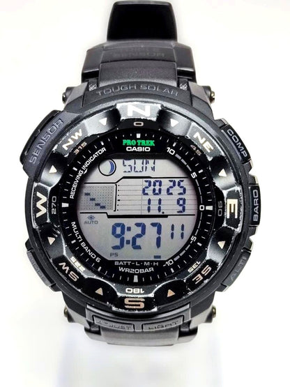 Casio Pro Trek PRW-2500-1BJF digital watch with solar power and 200m water resistance