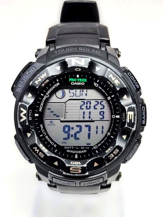 Casio Pro Trek PRW-2500-1BJF digital watch with solar power and 200m water resistance