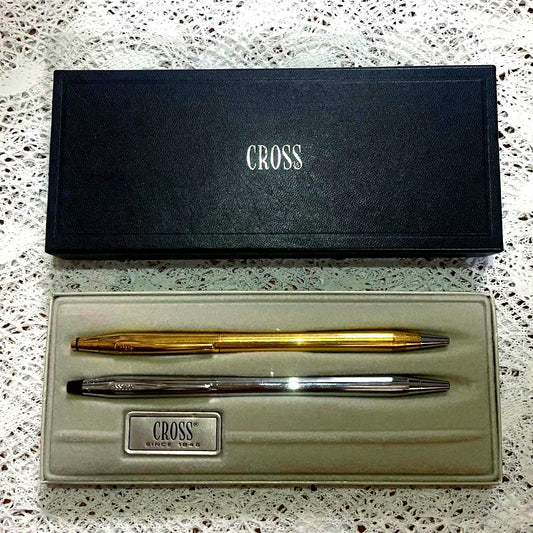 Cross Ballpoint Pen Set of Two with 0.5mm Refill Made in USA and Ireland