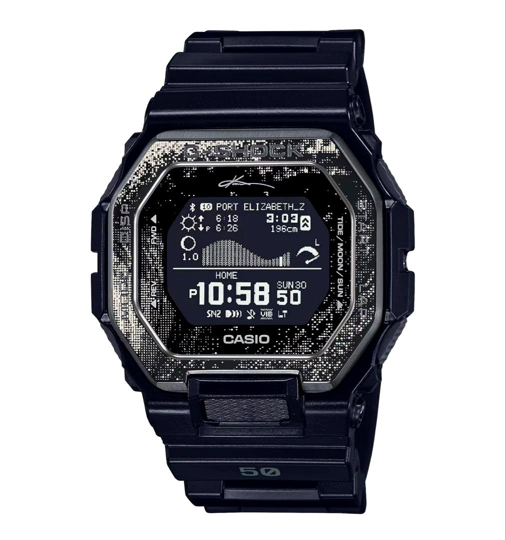 Casio G-Shock GBX-100KI-1JR black digital watch with octagonal case and digital display