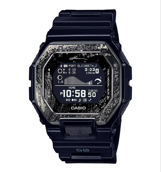 Casio G-Shock GBX-100KI-1JR black digital watch with octagonal case and digital display