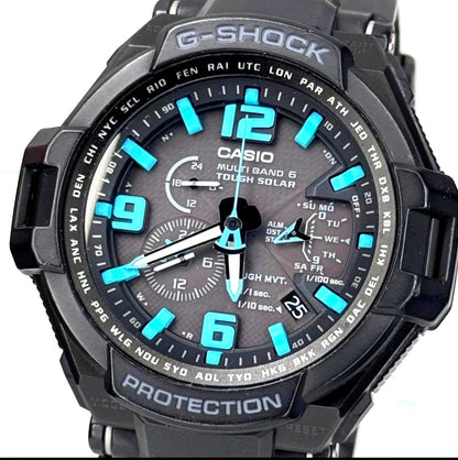 Casio G-Shock GW-4000 Multi Band 6 Tough Solar Watch Black Blue