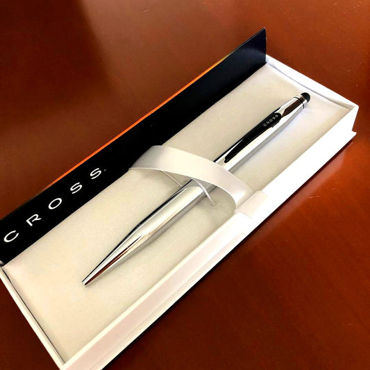 Genuine CROSS Classic Century Ballpoint Pen brand new in black finish with chrome accents