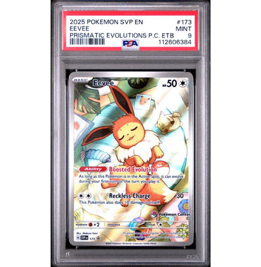 Pokemon Center Version PSA 9 Eevee AR Promo collectible card SVP EN 173 North America English