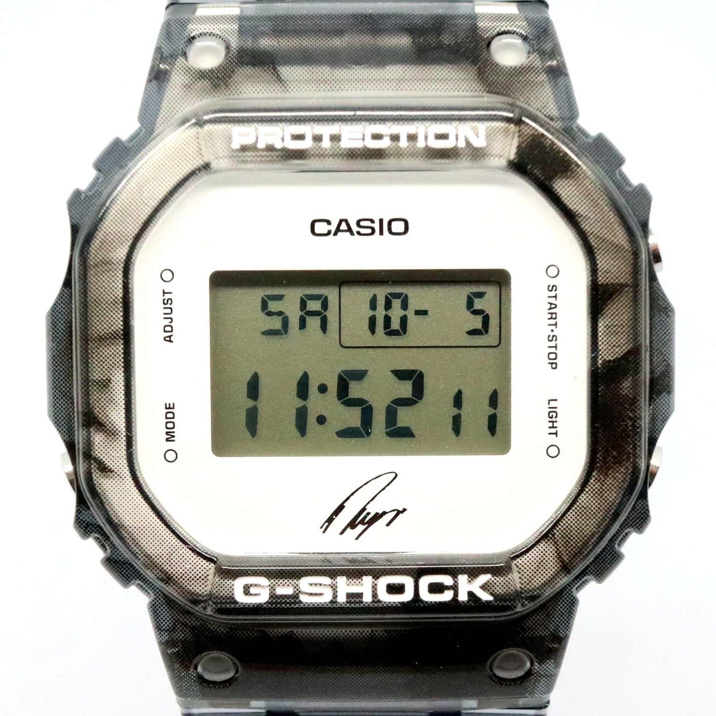 Casio G-Shock Ryo Ishikawa Signature Model DW-5600RI22-1JR black skeleton watch with box and manual
