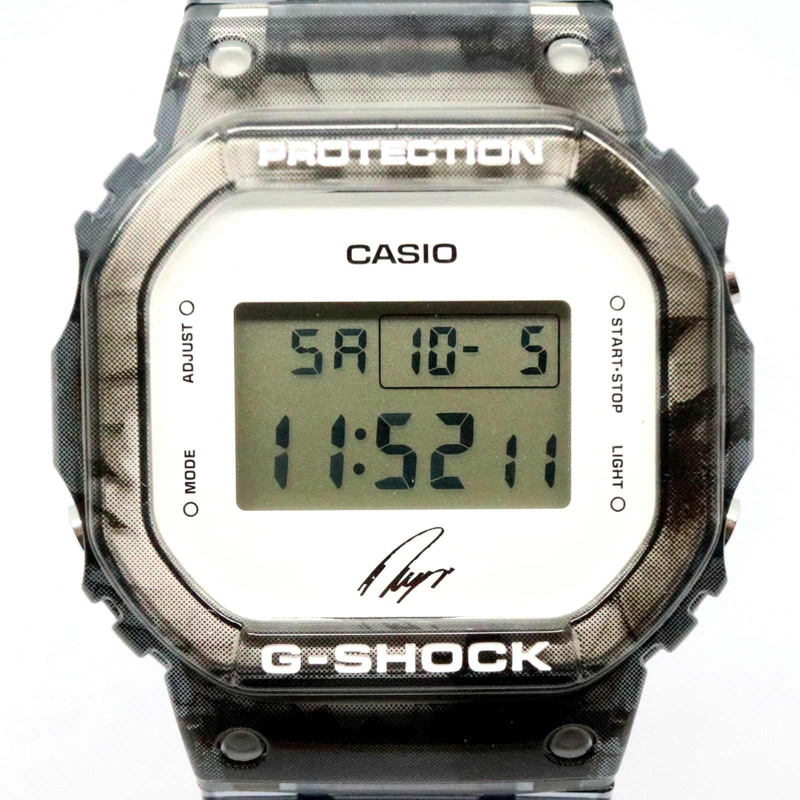 Casio G-Shock Ryo Ishikawa Signature Model DW-5600RI22-1JR black skeleton watch with box and manual