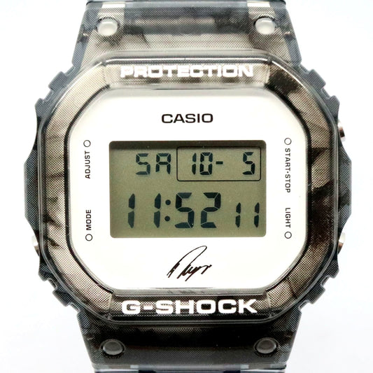 Casio G-Shock Ryo Ishikawa Signature Model DW-5600RI22-1JR black skeleton watch with box and manual